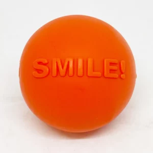 Smile Ball Durable Synthetic Rubber Chew and Retrieving Ball